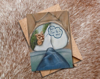 Your FLY is Open|Greeting Card|Hiking Greeting Card|Birthday Card for Hikers|Adventure Card|Funny Hiking Card|Outdoor Card|Gift for Hiker