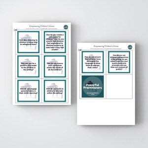 50 carte con domande "Empowering Children's Voices" (versione stampabile)