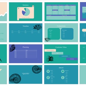 Sea Themed PowerPoint Slides