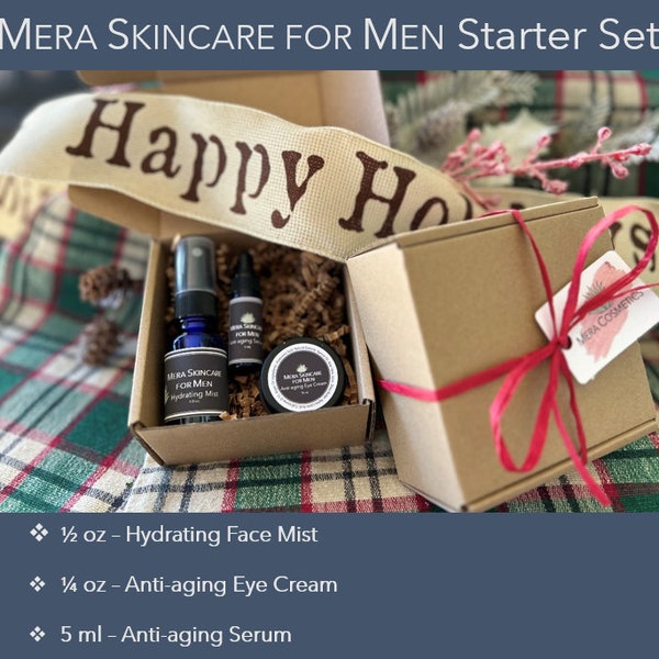 Mera Skincare for Men - Anti-Aging Skin Care - Starter Set - Travel Set - Gift Set