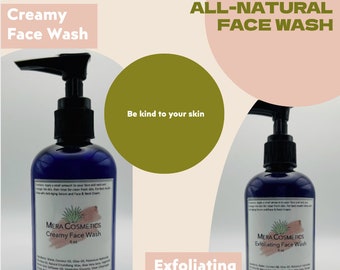 All-Natural Face Wash - Creamy Face Wash - Exfoliating Face Wash