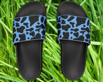 Cow Print Youth Slide Sandals Girls House Slippers Adorable Cow Print Youth Slides Stylish and Comfortable Shoes for Trendy Kids