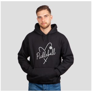 Stay Warm and Show Your Love for Pickleball with this Cozy Hoodie Sweatshirt Love Pickleball Unisex Heavy Blend™ Hooded Sweatshirt