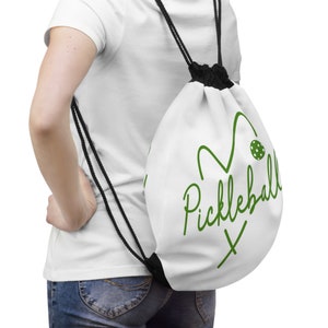 Stylish Pickleball Drawstring Bag - Perfect for Storing Your Gear! Pickleball Drawstring Bag