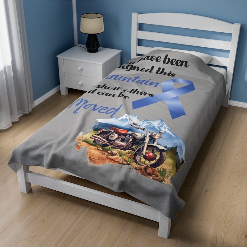 Cozy Comfort Prostate Cancer Survivor Velveteen Blanket for Warmth and