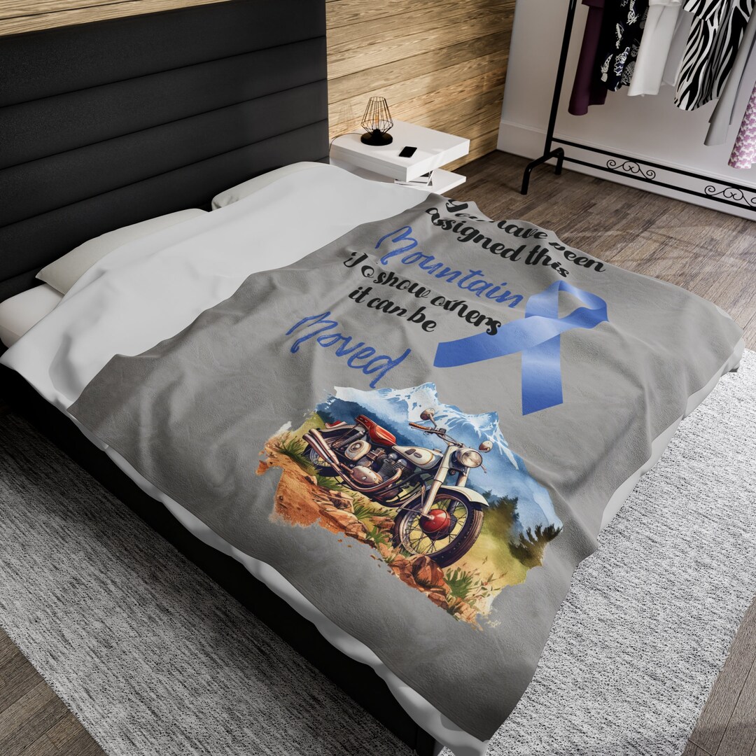 Cozy Comfort Prostate Cancer Survivor Velveteen Blanket for Warmth and