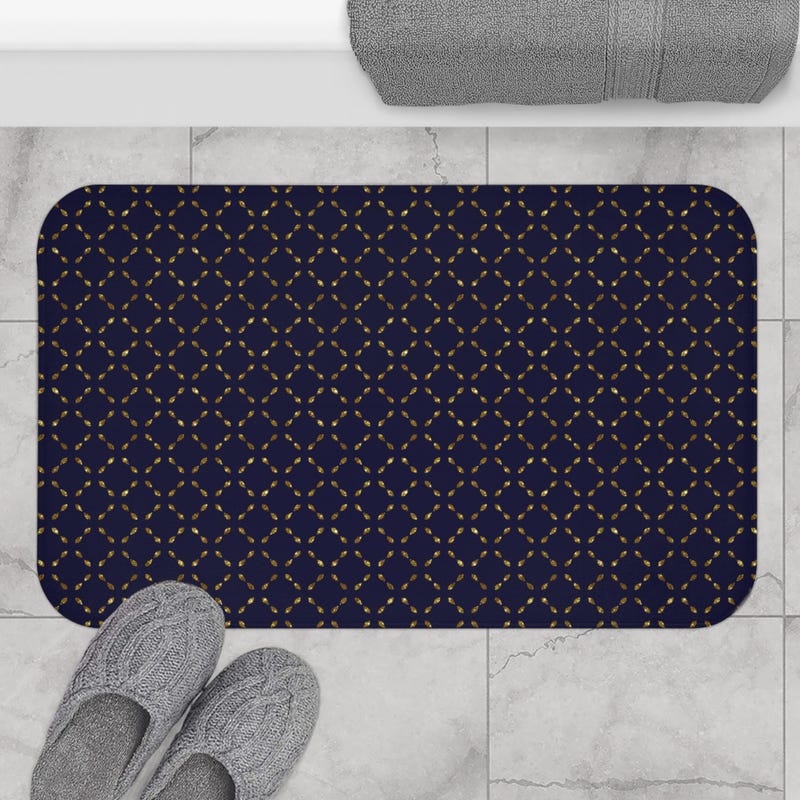Navy Blue Bathroom Accessories Etsy