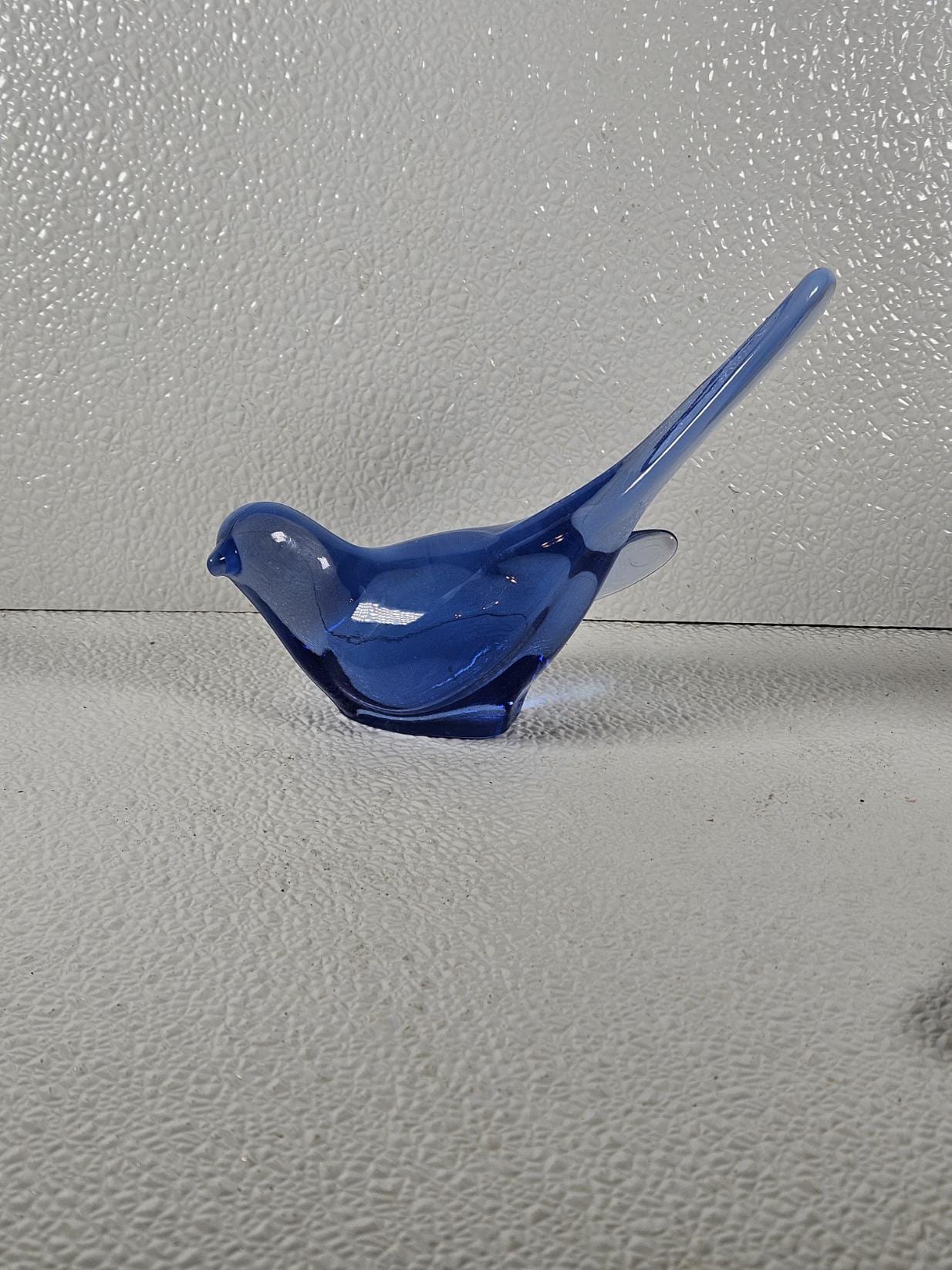 Fenton Glass Blue Bird - Etsy