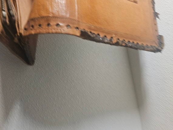 Vintage Egyptian design leather handbag. - image 10