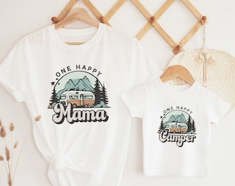 One Happy Camper Birthday Shirt, Camping Theme