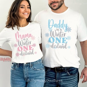 Winter ONEderland Birthday Shirt, Winter 1st Birthday Outfit, Winter Onederland Matching Family Shirts, Snowflake First Birthday Shirt