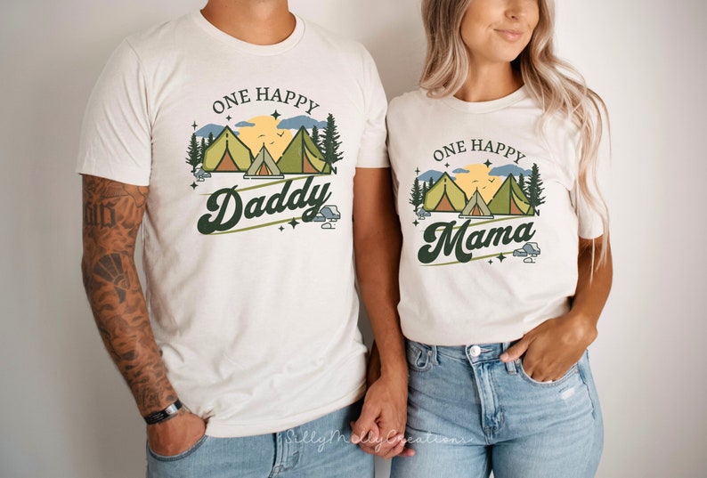 One Happy Camper Shirt, First Birthday Shirt, Camping 1st Birthday Outfit