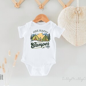 Bodysuit One Happy camper birthday