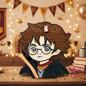 Magical Harry Potter Piñata for a Wizard-Inspired Birthday Bash - 19.6 inches