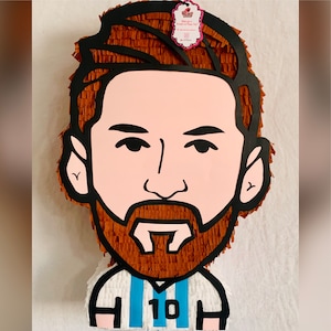Messi Pinata Inspired by Argentina - Soccer Celebration for Fans (Free Shipping)