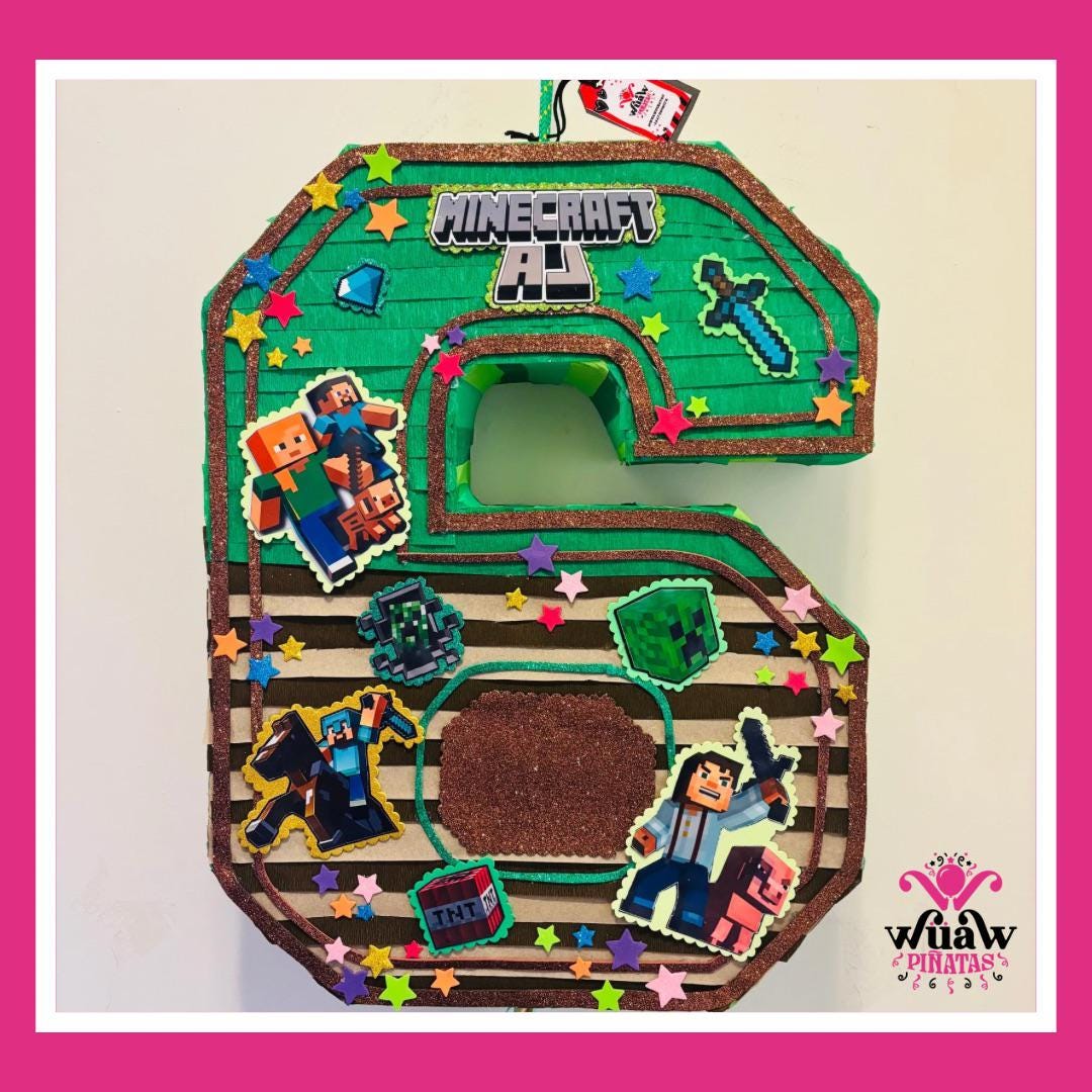 Personalized Minecraft Piñata