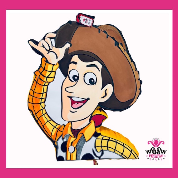 Cowboy Piñata Inspired by Woody – 19.6 Handmade Piñata for Toy Story Birthday Custom Cowboy Piñata Free Shipping USA