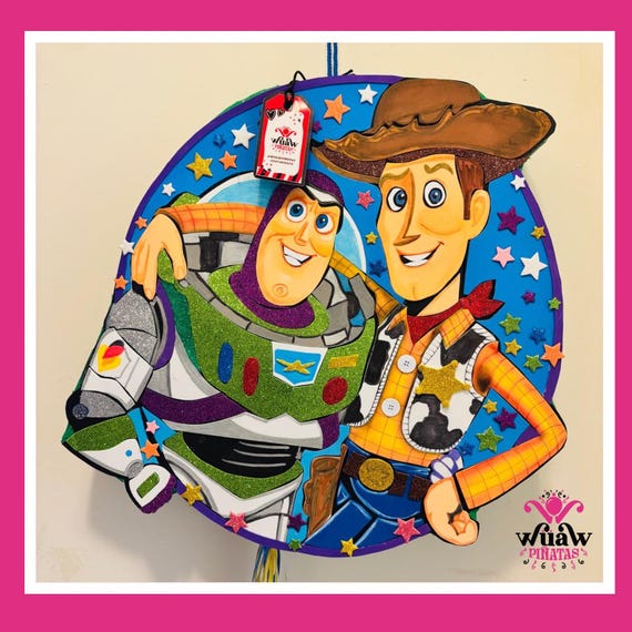 Piñata Inspirada en juguetes aventureros que siempre están listos para la diversión Toy Story Fiesta Temática Infantil,  Envío Gratis