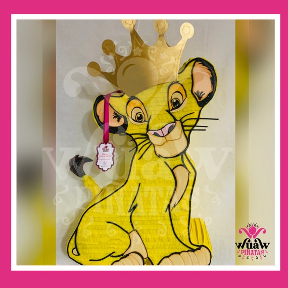 Simba's piñata, the Lion King with Crown
