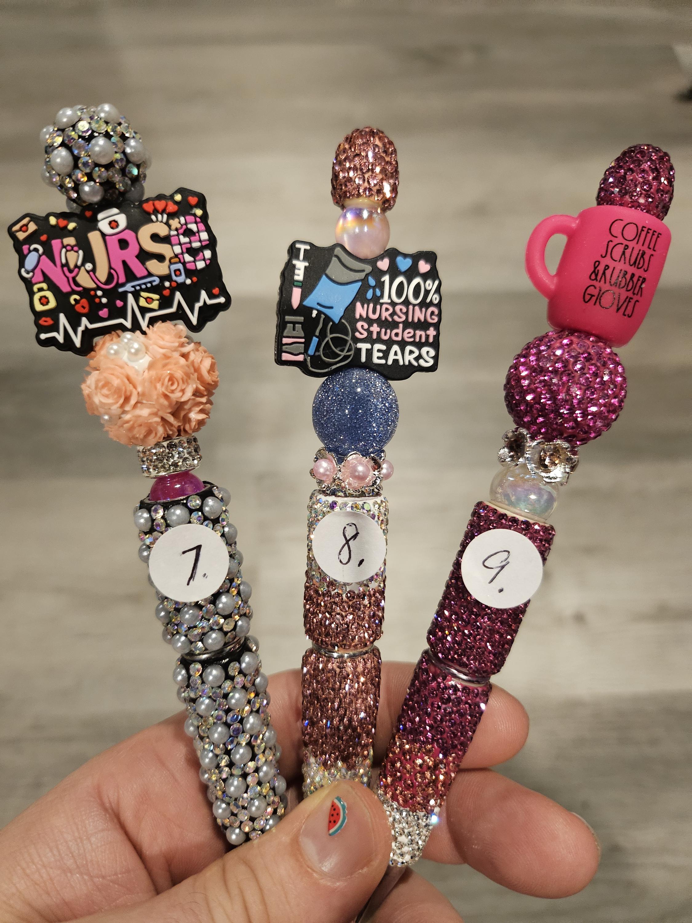 Handmade Beadable Pens - Medical / Nurse