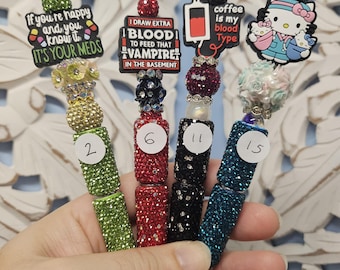Handmade Beadable Pens - Medical / Nurse