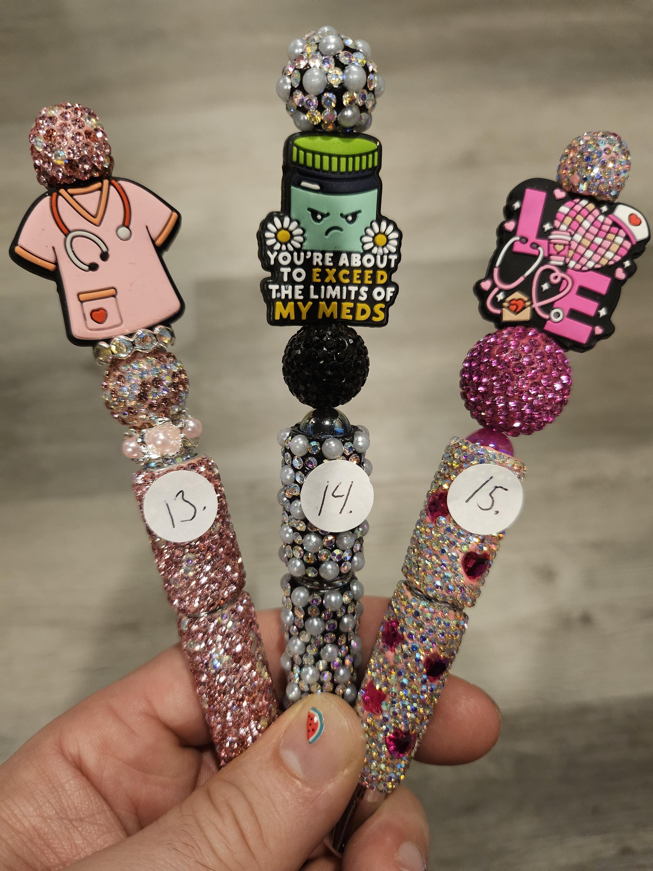 Handmade Beadable Pens - Medical / Nurse