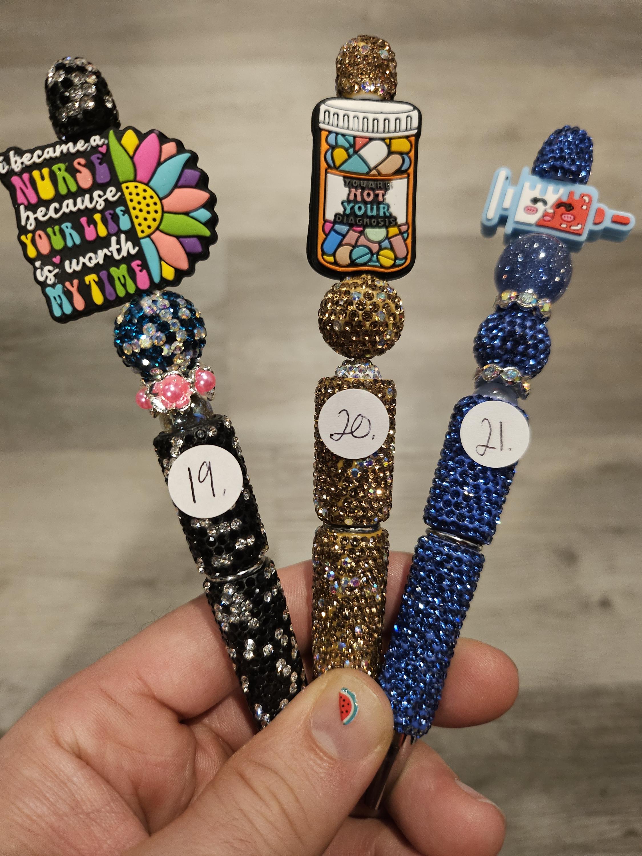 Handmade Beadable Pens - Medical / Nurse
