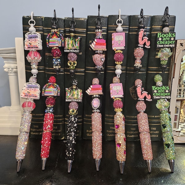 Conjunto de caneta e marcador de livros para amantes de livros