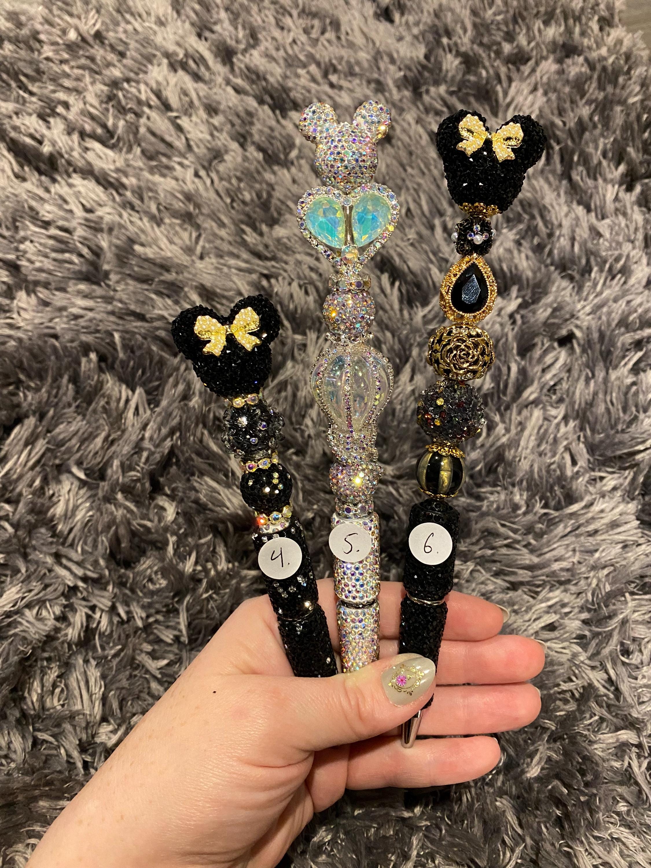 Handmade Beadable Pens - Mickey and Minnie