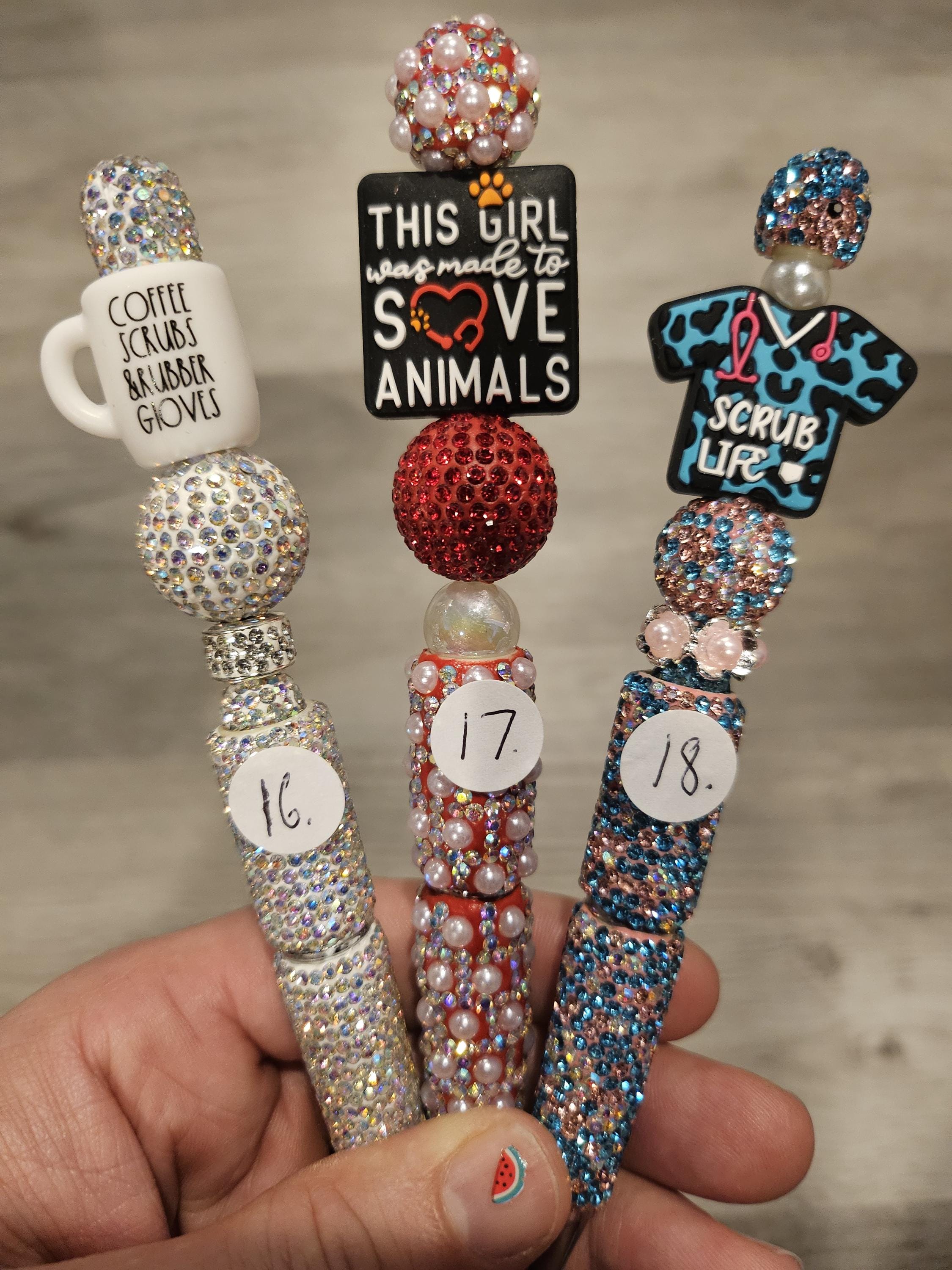 Handmade Beadable Pens - Medical / Nurse