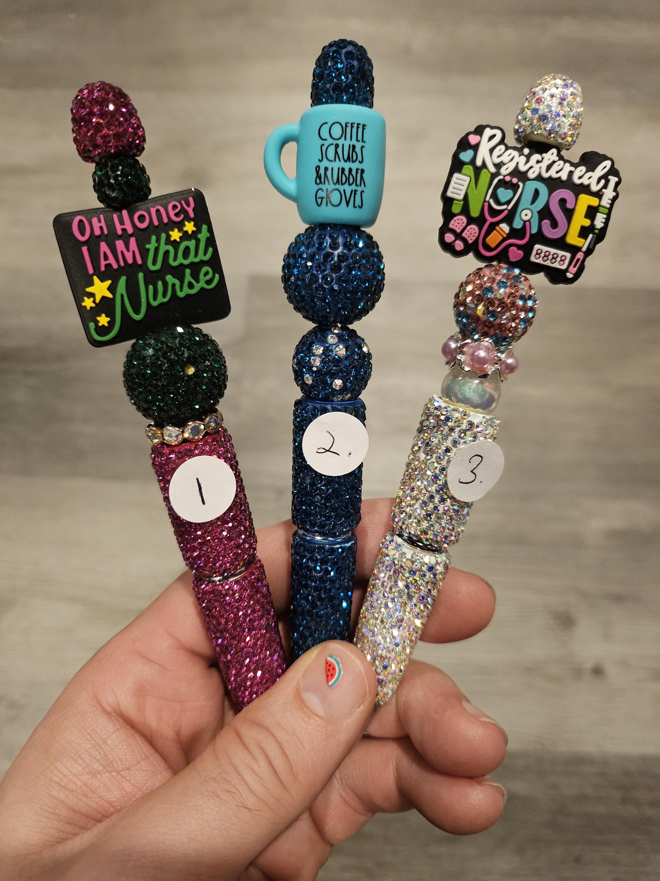 Handmade Beadable Pens - Medical / Nurse