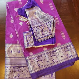 Saree with stitched blouse