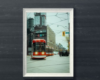 Postal premium de fotografía callejera - Toronto DT Street Car (edición abierta)