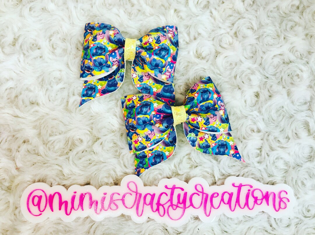 Stitch Faux Leather Pigtail Set Etsy