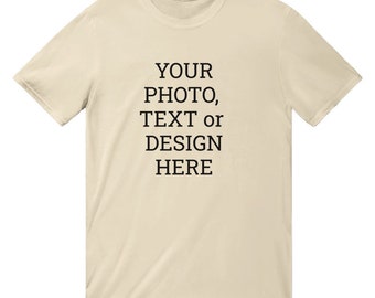 Gepersonaliseerd T-shirt met eigen tekst, logo of ontwerp