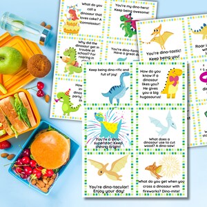 Notes de déjeuner de dinosaures, notes de boîte à lunch de dinosaures, notes de déjeuner d'école, cartes d'encouragement, notes de retour à l'école, notes de déjeuner imprimables pour des enfants
