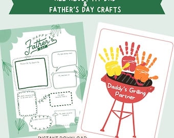 All About Dad Worksheets, Fathers Day Handprint Crafts, Fathers Day Card, Fathers Day Daycare craft, Fathers Day Gift, Funny Fathers Day
