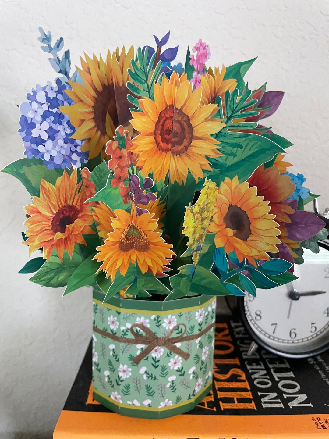3D Pop up Flower Bouquet Card - Etsy