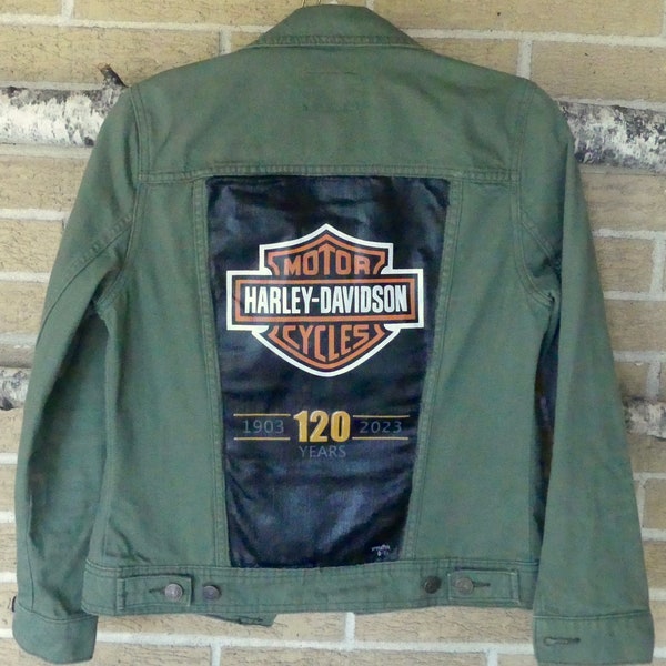 vintage harley davidson denim jacket
