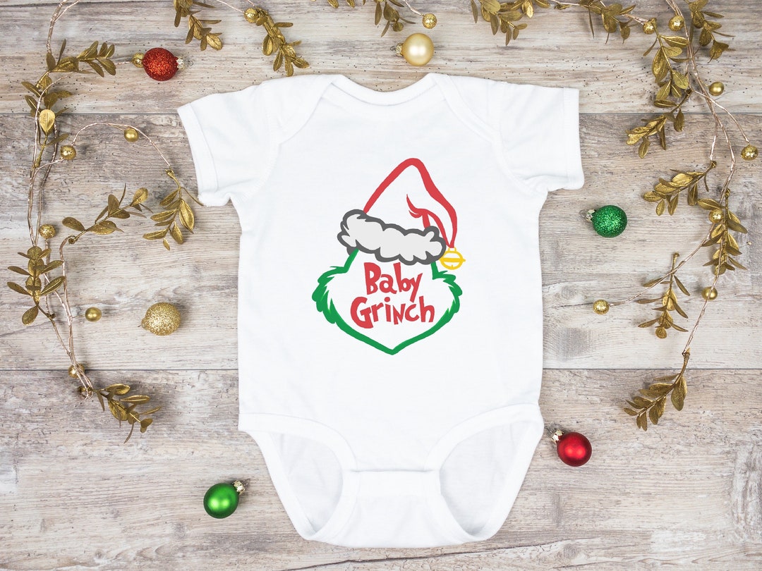 Grinch Onesie for Christmas Baby Grinch Infant Bodysuit Etsy