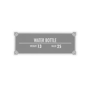 Water Bottle Info Box