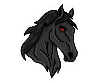 Shadowmere - Black Horse Vinyl Sticker