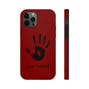 Black We Know Hand Phone Case