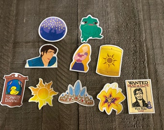 Tangled Sticker Collection/ Plain and Vinyl Options/Hand made