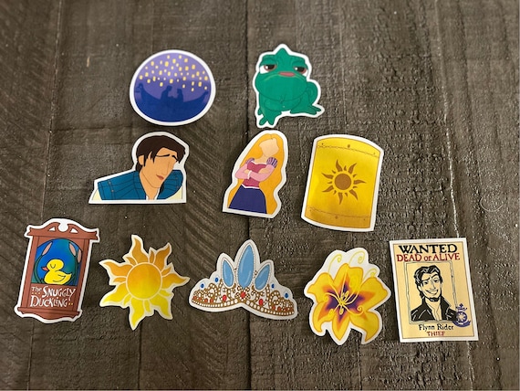 Tangled Sticker Collection/ Plain and Vinyl Options/Hand made
