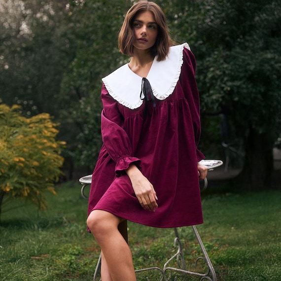 open lace back dress Bulldog Babydoll Dress main image 1