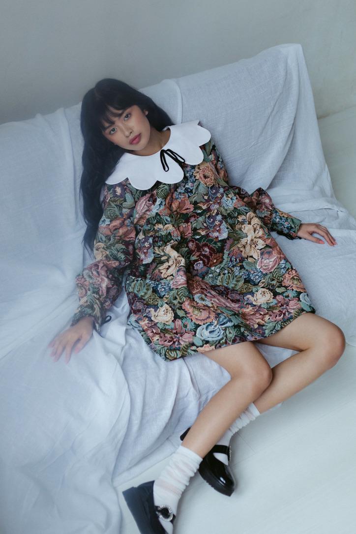 Romantic Oversized Collar Dress for Women, Wedding Guest Dress, Elegant Women Outfit, Casual Party Women Dress