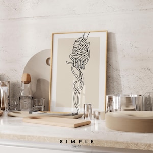 Pasta Print | Kitchen Wall Art Printable | Pasta Wall Art | Digital Print