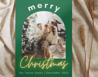 Printable Christmas Card | Christmas Photo Card Digital Download | Holiday Photo Card | Digital Christmas Card Template | Digital Card