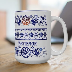 Norwegian Bestemor custom design mug Norwegian Bestemor Ceramic coffee hot chocolate Norway lover mug Norwegian mug Norway grandmother gift